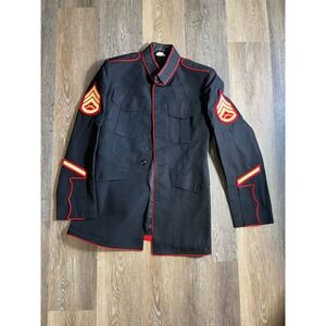 USMC Dress Blues‎ Uniform Jacket Staff Sergeant Rank Insignia 40R